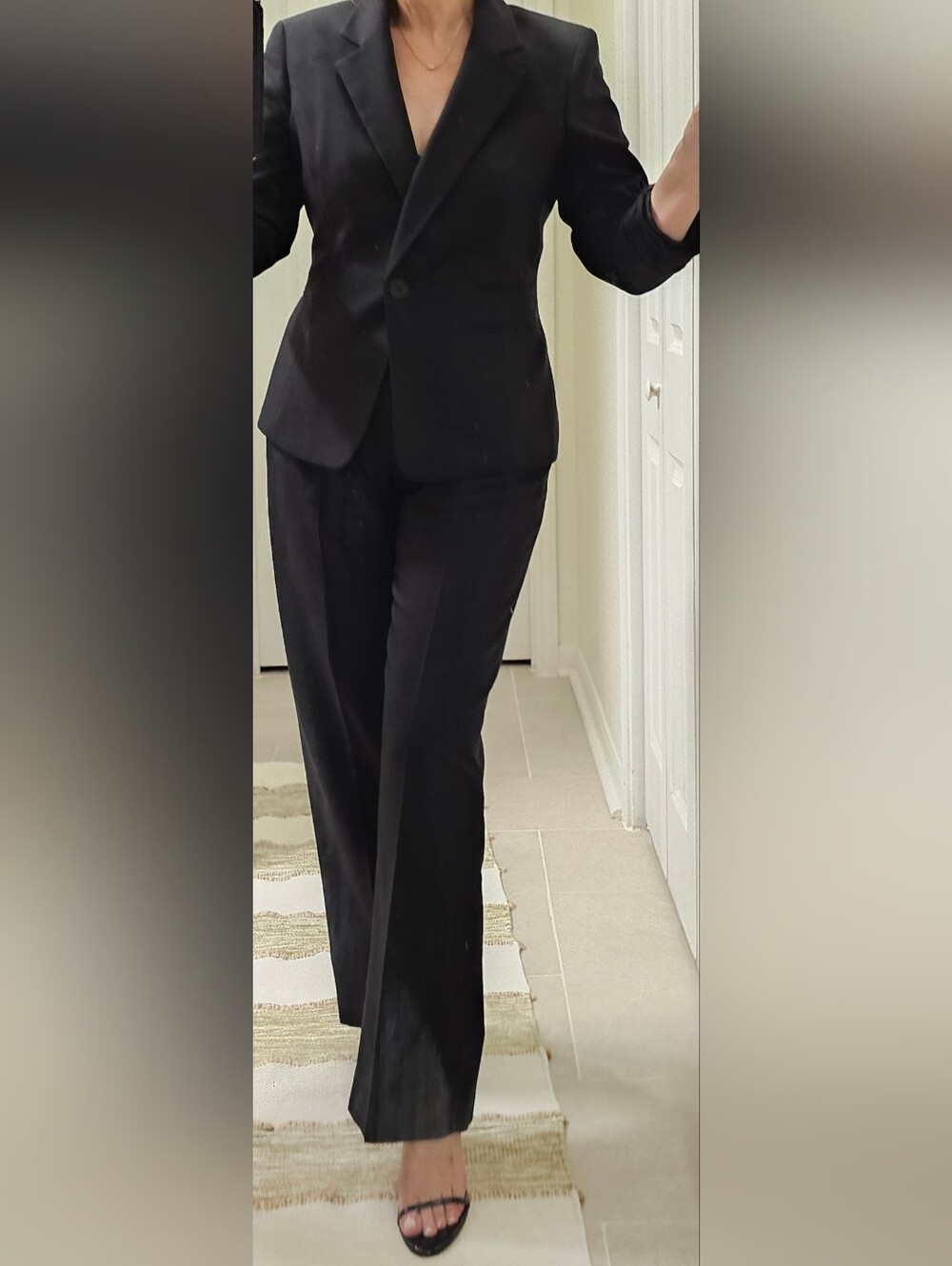 Kasper Black Women's Blazer 12 and Trouser 10 Set